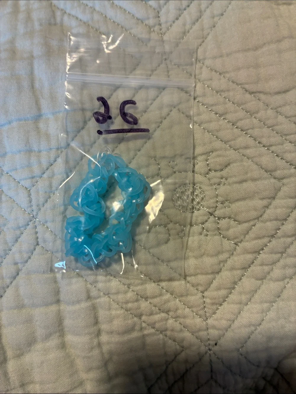 Translucent Aqua Blue Stretchy Band Bracelet